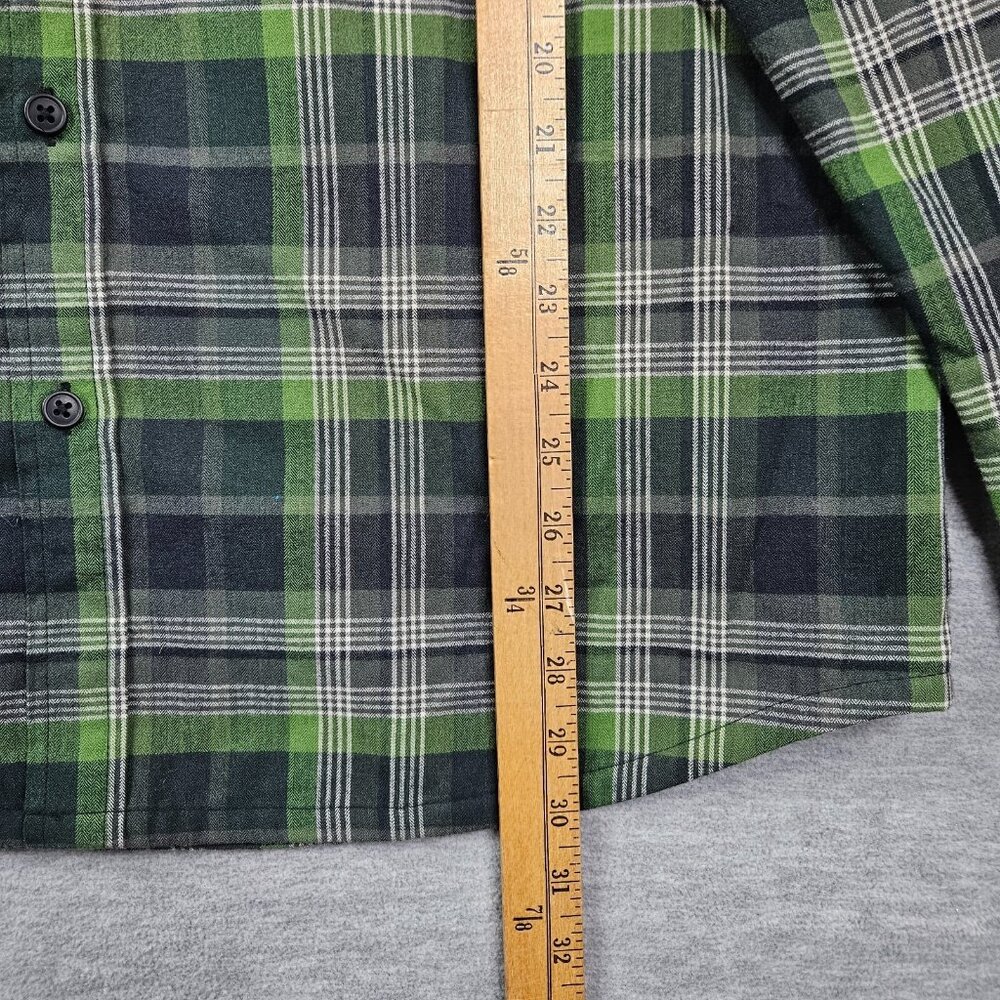Columbia Button Up Flannel Plaid Long Sleeve Cotton Men's Shirt Size L - Picture 7 of 8